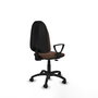 PIQUERAS Y CRESPO Chaise de bureau Algarra, tissu marron foncé