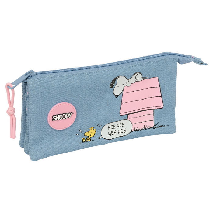 Snoopy Fourre-tout Denim 22 x 12 x 3 cm