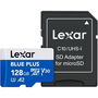 Carte Mémoire Micro SD avec Adaptateur Lexar LMSBLPL128G-BNANG 128 GB