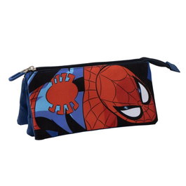 Cerdá Trousse Spiderman à 3 compartiments, Bleu