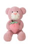 Creaciones Llopis - Oso Fresi - Ours en peluche géant - 110 cm - Couleurs: Blanc, Brun, Rose - Polyester