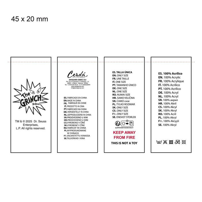 Casquette enfant The Grinch Vert