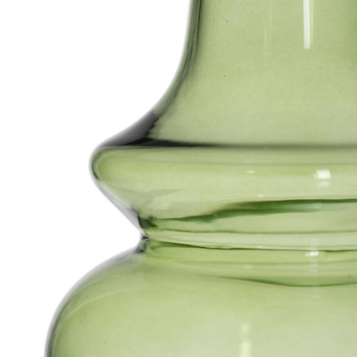 BigBuy Home Vase Vert Verre 13 x 13 x 19 cm BigBuy Home Vase Vert Verre 13 x 13 x 19 cm