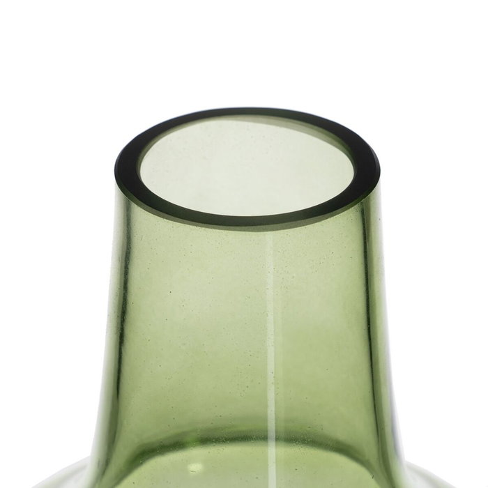 BigBuy Home Vase Vert Verre 13 x 13 x 19 cm BigBuy Home Vase Vert Verre 13 x 13 x 19 cm