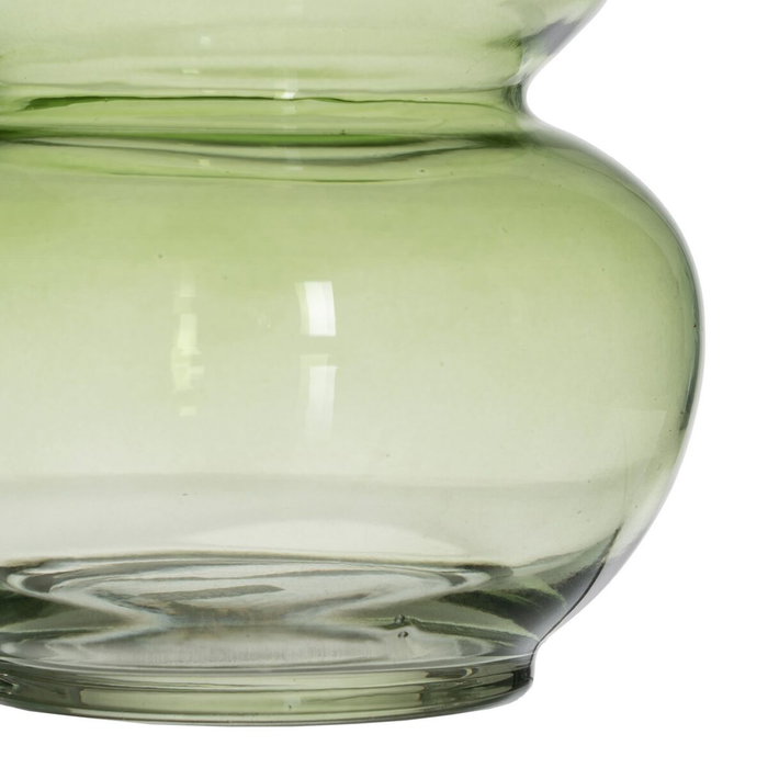 BigBuy Home Vase Vert Verre 13 x 13 x 19 cm BigBuy Home Vase Vert Verre 13 x 13 x 19 cm