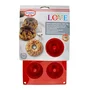 Dr Oetker Lot de 2 moules à kougelhopf Flexxibel Love, Rouge