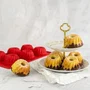Dr Oetker Lot de 2 moules à kougelhopf Flexxibel Love, Rouge