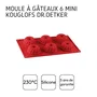 Dr Oetker Lot de 2 moules à kougelhopf Flexxibel Love, Rouge