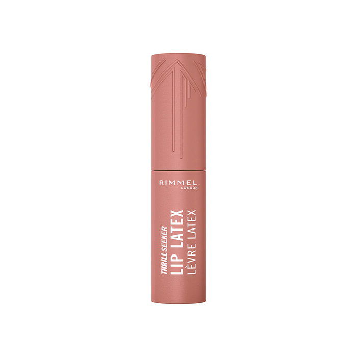 Rimmel London Lip Latex Thrill Seeker n°650 Mindful - Gloss à lèvres intensif vegan 6 ml, enrichi en acide hyaluronique et vitamine E, formule longue tenue et brillante