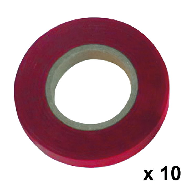 SATURNIA Cinta Atadora 11 x 0,15 mm x 26 m Rouge (Pack de 10 rouleaux) SATURNIA Cinta Atadora 11 x 0,15 mm x 26 m Rouge (Pack de 10 rouleaux)