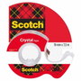 Scotch Crystal Abroller 6-1975D 19mm x 7,5m transparent avec dévidoir