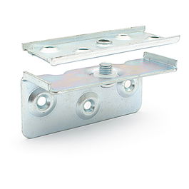 ITALIANA FERRAMENTA Crochet de lit Aker L90 zingué avec vis incluse