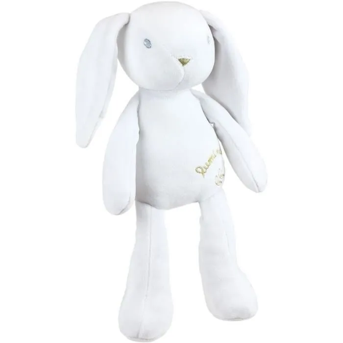 Jemini LUMINOU - Peluche lapin lumineuse enfant - 30 cm - Anti peur du noir - Rechargeable