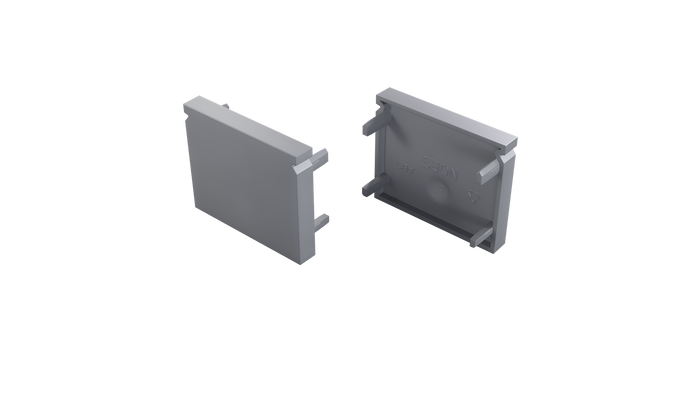 KIMERA Profilé Aluminium NORS Anodisé Argent avec Diffuseur Opal et Clips, 2,02 m