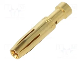 ILME Contact femelle industriel CCFD 2.5, alliage cuivré doré, 2,5mm2