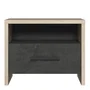 Demeyere COLORADO Table de chevet 1 tiroir et 1 niche - Chêne Kronberg sidewalk - L 49,6 x P 36,3 x H 40,1 cm - À monter soi-même
