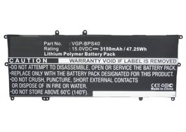 CoreParts Batterie pour ordinateur portable Sony, 47.25Wh, 15V, 3150mAh, Noir