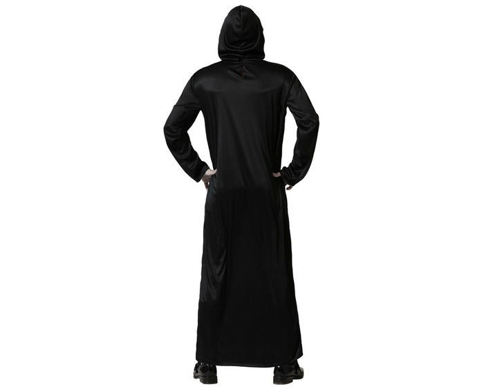 BigBuy Carnival Déguisement Fantôme Homme Adulte avec Masque Squelettique et Tunique Noire XS-S