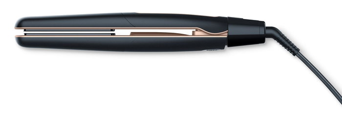 Beurer HS-100 Plaque lissante ionique pour cheveux, chauffe en 12s, pour lissage et création de boucles, style professionnel