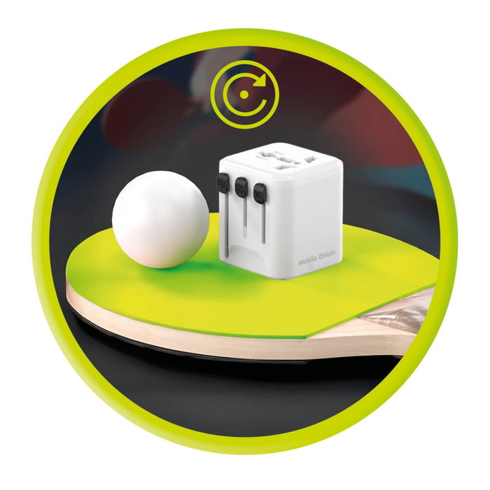 Mobile Origin Adaptateur de voyage PW30 EU/UK/US/AUS, blanc
