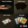 Konix - 100 Pochettes Protection Cartes Matte Sleeves 66x91 mm - Noir - Pour Magic: The Gathering, Pokémon, Lorcana, One Piece, Jeux de Cartes à Collectionner