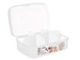 KINVARA Boîte en plastique transparente 6 compartiments