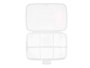 KINVARA Boîte en plastique transparente 6 compartiments
