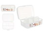 KINVARA Boîte en plastique transparente 6 compartiments