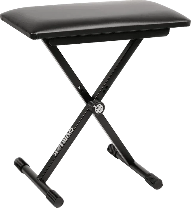 QUIKLOK Banquette Piano "Basic" Compact Pliable Noir Siège Imitation Cuivre QUIKLOK Banquette Piano "Basic" Compact Pliable Noir Siège Imitation Cuivre