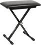 QUIKLOK Banquette Piano "Basic" Compact Pliable Noir Siège Imitation Cuivre