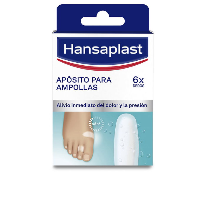 Hansaplast HP FOOT EXPERT pansements pour ampoules - Gel hydrocolloïde actif - Protection supérieure et soulagement immédiat - Boîte de 6 unités Hansaplast HP FOOT EXPERT pansements pour ampoules - Gel hydrocolloïde actif - Protection supérieure et soulagement immédiat - Boîte de 6 unités