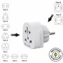 Adaptateur universel Muvit For Change MCADP0007 Blanc