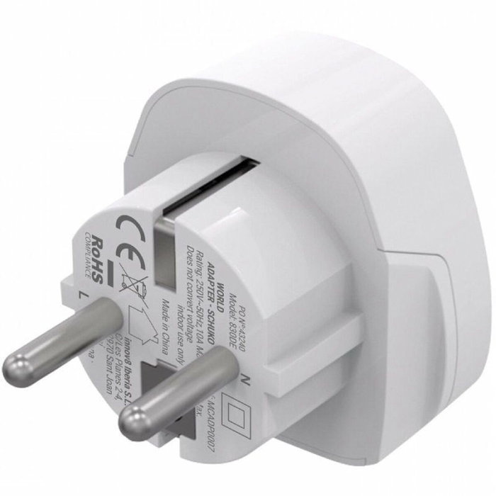 Adaptateur universel Muvit For Change MCADP0007 Blanc