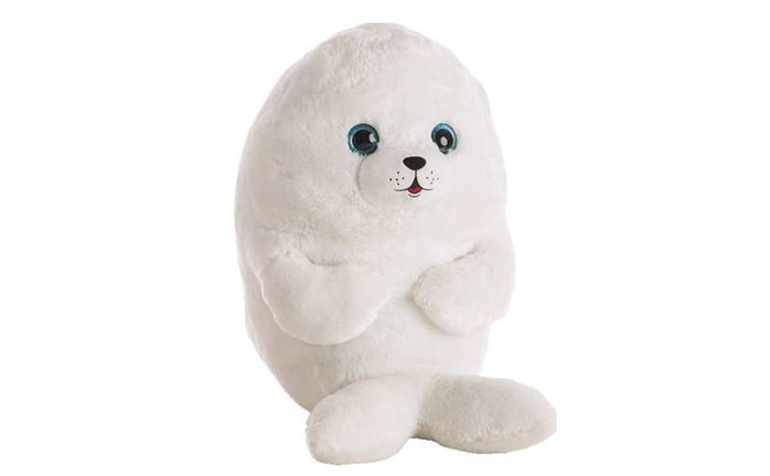 Creaciones Llopis - Peluche phoque blanc 18 cm en polyester - Jouet d'éveil sans piles Creaciones Llopis - Peluche phoque blanc 18 cm en polyester - Jouet d'éveil sans piles