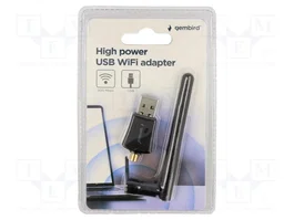 GEMBIRD Adaptateur WiFi haute puissance 300 Mbps avec antenne amovible USB 2.0