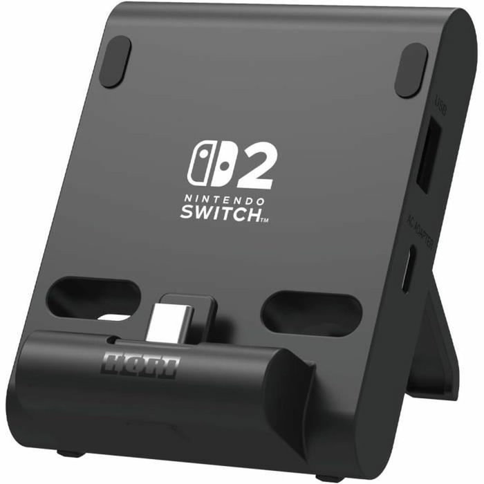 Hori PlayStand Support pliable Noir pour Nintendo Switch 2 Hori PlayStand Support pliable Noir pour Nintendo Switch 2
