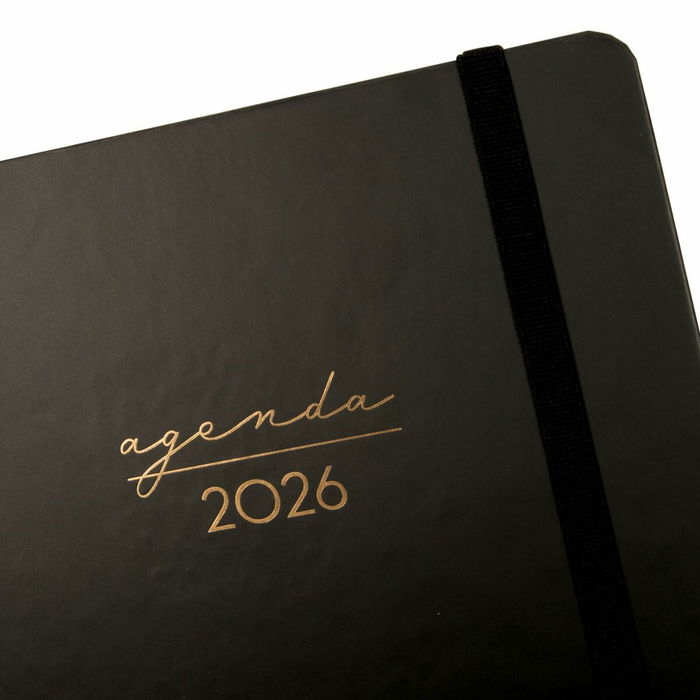 Agenda Finocam Alma Noir A5 15,5 x 21,2 cm 2026