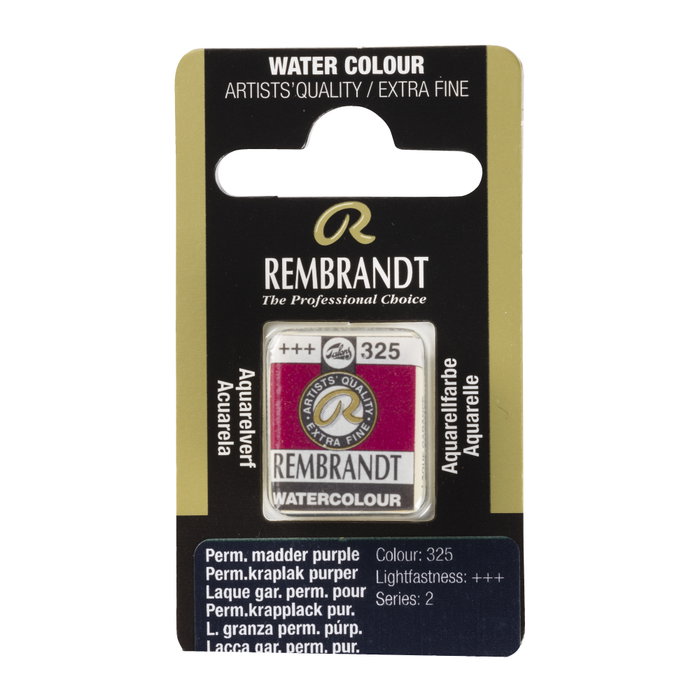 Rembrandt Aquarelle en pastille Laca Granza Permanent Púrpura 325 Rembrandt Aquarelle en pastille Laca Granza Permanent Púrpura 325