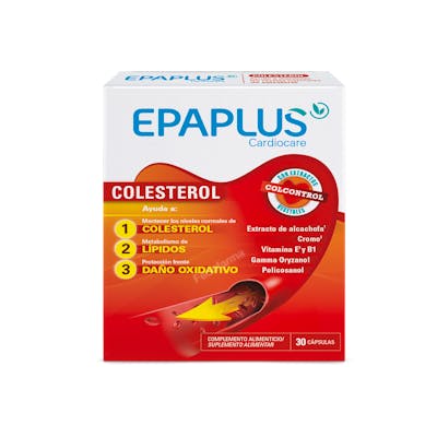 EPA PLUS Epaplus Cardio Colestérol 30 Capsules Complément Alimentaire EPA PLUS Epaplus Cardio Colestérol 30 Capsules Complément Alimentaire
