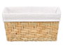 KIPIT Cesta Rectangulaire 38x28cm Madera-Blanco