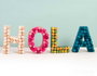 Innspiro Chiffre 3 en papier mâché 10 cm
