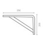 Equerre Micel plm04 Blanc 25 x 20 cm