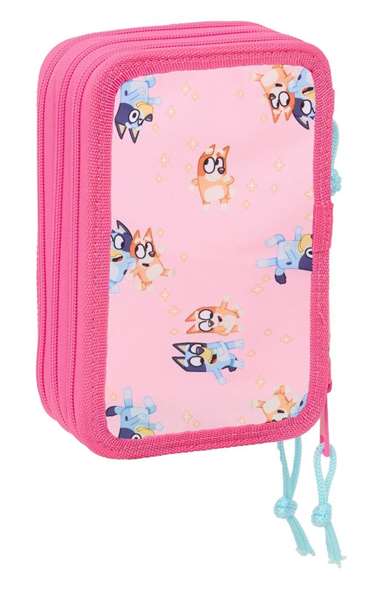 Safta Plumier Triple 37 Pièces pour Crayons - Dimensions : 12,5 x 19,5 x 5,5 cm