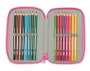 Safta Plumier Triple 37 Pièces pour Crayons - Dimensions : 12,5 x 19,5 x 5,5 cm