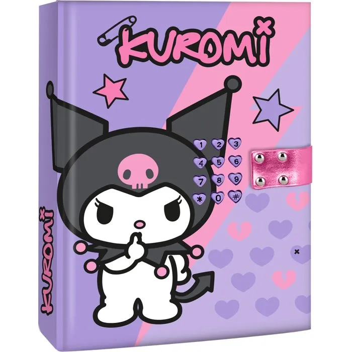Kids Licensing Agenda secret Kuromi avec code sonore, dès 5 ans, piles incluses Kids Licensing Agenda secret Kuromi avec code sonore, dès 5 ans, piles incluses