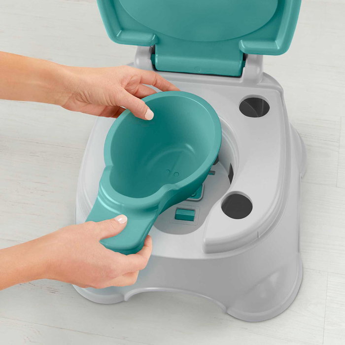 Fisher-Price Pot 3 en 1 d'apprentissage de la propreté - Pot, réducteur de toilette et marchepied - GYP61