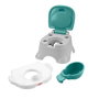 Fisher-Price Pot 3 en 1 d'apprentissage de la propreté - Pot, réducteur de toilette et marchepied - GYP61
