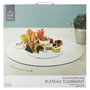 Home Deco Factory Plateau tournant en cristal 45 cm transparent