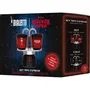 Bialetti Cafetière italienne Moka Express Stranger Things, Noir/Rouge, 130 ml avec 2 tasses thermosensibles - Édition collector