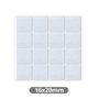 GSC Evolution Set de 16 feutres adhésifs carrés 16x20mm - Blanco